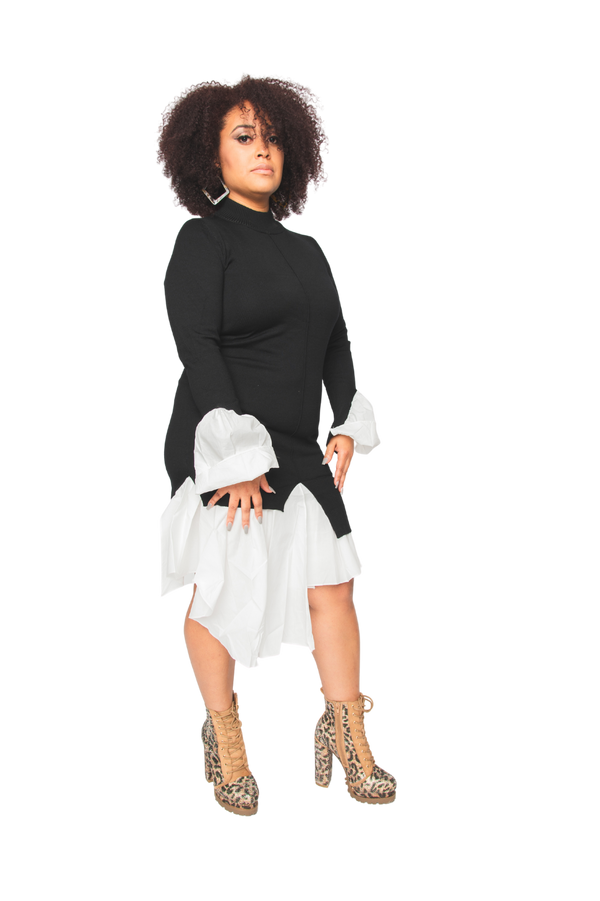 Fitted Sweater Dress
